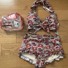 中古　スイマー レディース　水着　ふくろう　ポーチ付き　SWIMMER レトロのサムネイル