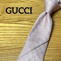 未使用に近い グッチ GUCCI ネクタイ GG柄 ワンポイント イタリア製