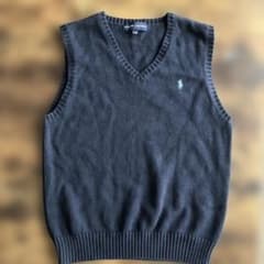 Ralph Lauren ネイビー Vネックベスト 140のサムネイル