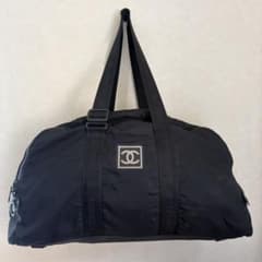CHANEL ブラック ボストンバッグ 7843695 - メルカリ