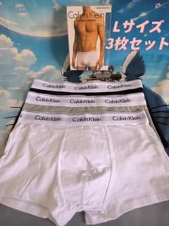 Calvin Kleinボクサーパンツ3枚セット ブラック/グレー/ホワイト Lのサムネイル