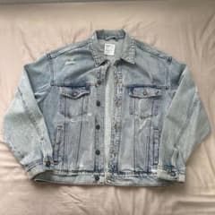 ミ*ん様 Bershka デニムジャケット ダメージ加工 オーバーサイズのサムネイル