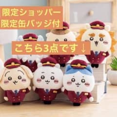 ちいかわ　阪急電車　うさぎ　ハチワレ　マスコット　缶バッジ　まとめ売りのサムネイル