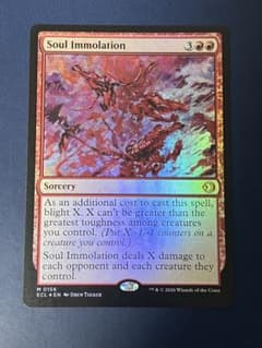 【mtg】魂の焼身 英語版Foil ローウィンの昏明 ECL