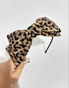 レオパード柄 リボンカチューシャのサムネイル