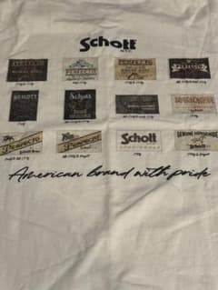 schott tシャツ 歴代タグ　Lサイズ　ホワイト　白のサムネイル