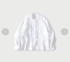 美品 45R タペットタックブラウス ホワイト - メルカリ
