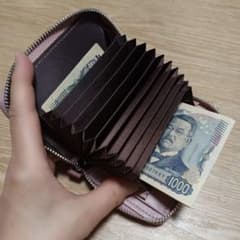 二つ折り財布 コンパクト財布 ミニ財布 お札が折れない ジャバラのサムネイル