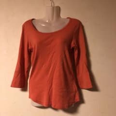 レディース 七分袖 Tシャツ オレンジ系のサムネイル