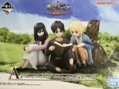 【箱付き】一番くじ　進撃の巨人 フィギュア A賞エレンミカサアルミン 一番くじ 進撃の巨人 A賞 エレン＆ミカサ＆アルミン フィギュア - メルカリ