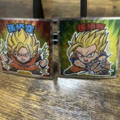 ロッテ ドラゴンボールマンZ コレクターシール 孫悟空 孫悟飯 2枚のサムネイル