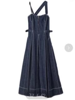 CASA FLINE フロントホックデニムロングワンピースのサムネイル