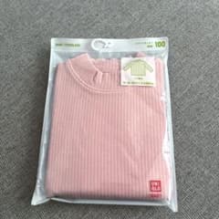【新品未使用】 ユニクロ　リブハイネックTのサムネイル