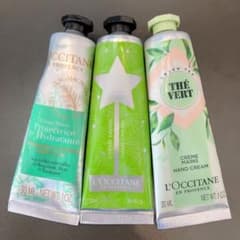 ロクシタン　ハンドクリーム　リーフ　植物系　30ml×3