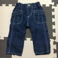 未使用！べべ80サイズデニムパンツのサムネイル