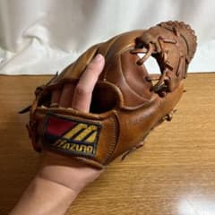 ミズノ ワールドウィン 一般硬式 グローブ グラブ 内野用 良品 ミズノ ワールドウィン 一般硬式 グローブ グラブ 内野用 良品 記名跡