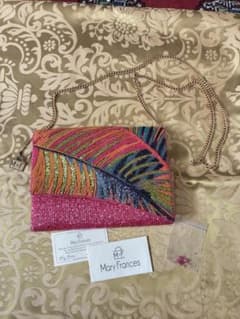 【未使用品】Mary Frances マリーフランシス　ビーズショルダーバッグのサムネイル