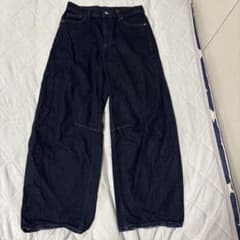 GUバレルレッグジーンズ濃紺のサムネイル