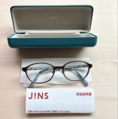 Libertyコラボ JINSメガネ ブラウン 花柄テンプルのサムネイル