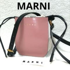 MARNI マルニ GUSSET ガゼット 異素材 巾着 ショルダーバッグ