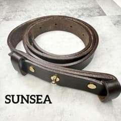 SUNSEA サンシー buckleless leather belt ベルト - メルカリ