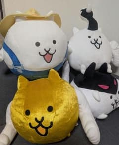 にゃんこ大戦争　 BIGぬいぐるみ　4種セット　 金ネコビルダー