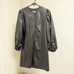MOUSSY フェイクレザー ワンピース ブラックのサムネイル