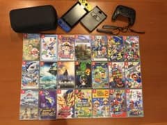 Nintendo Switch 本体 ソフト21本 収納ケースセット プロコンのサムネイル