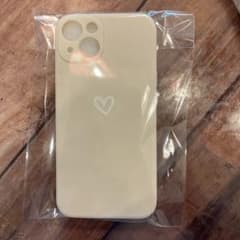 iPhone 용 하트 무늬 소프트 케이스 아이보리