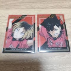 ハイキュー トレーディング箔押しクリアカード フォトカード 孤爪研磨