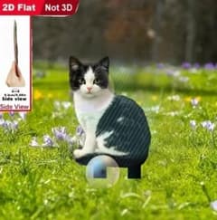 大判タイプ ハチワレ はちわれ 庭 ガーデン 装飾 オブジェ 猫 ネコ