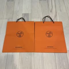 HERMES ショップ袋 2枚セット 大 - メルカリ