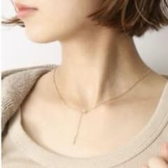 新品・未使用　ボンジュールマダム♡k18フェザーネックレスのサムネイル