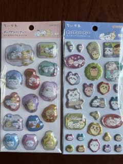 ちいかわ ポップデコパーティー わたあめカプセル ラメきらクリスタルシール 2種のサムネイル