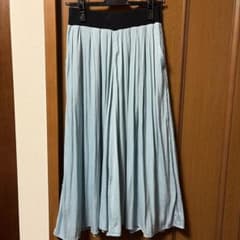 【Reflect】ウエストゴム　シャンブレースカーチョ　ミントブルー