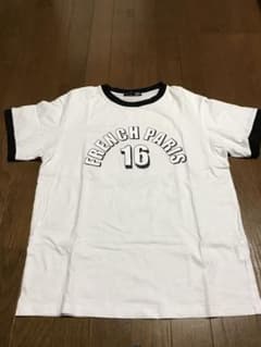 FRENCH PARIS ロゴプリント リンガーTシャツ ホワイトのサムネイル