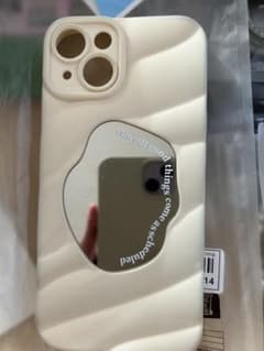 クリーム色 iPhone ケース ミラー付きのサムネイル