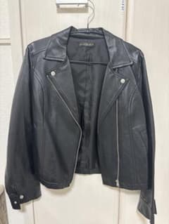 ブラックレザージャケット Mサイズのサムネイル
