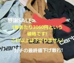 破格 カーハート WIP 最強3色パーカー ブラウン ブラック グレー XXLのサムネイル