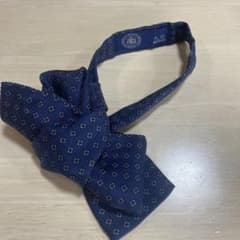 J.PRESS 蝶ネクタイ ネイビー 小紋柄のサムネイル