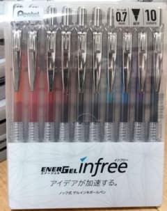 新品　エナージェルインフリー　ボールペンのサムネイル