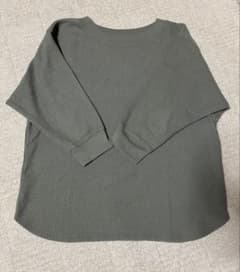 【UNIQLO】ワッフルTシャツ 七分袖のサムネイル