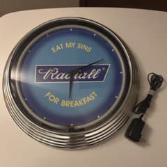 Radiall ネオン掛時計 直径約37cm Radiall ネオン掛時計 直径約37cm - メルカリ