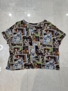 ZARA コミック柄 半袖Tシャツ 総柄のサムネイル
