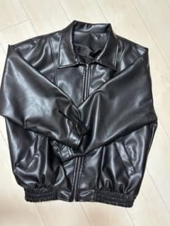 レザージャケット ブラックのサムネイル
