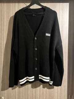 OY オーワイ LOGO KNIT CARDIGANブラック ニットカーディガン - 3