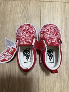VANS 赤 スリッポン ベビーシューズ　13センチのサムネイル