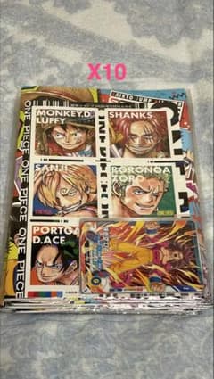 ONE PIECE ステッカー 10枚セット 最強ジャンプ付録のサムネイル