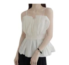 tulle peplum bustier アイボリー　セールのサムネイル