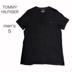 TOMMY HILFIGER Tシャツ 半袖 S 黒 綿素材 カジュアル